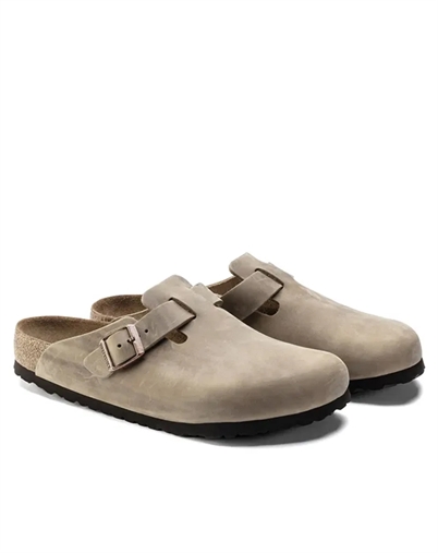 Boston Soft Footbed Oiled Leather Sandal - Tobacco Brown - Birkenstock